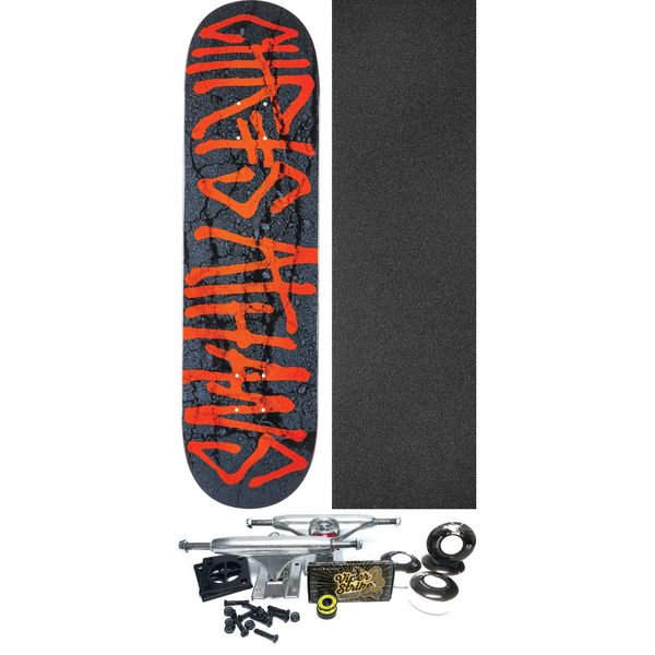 Deathwish Skateboards Chris Athans Gang Name Skateboard Deck - 8.5" x 32" - Complete Skateboard Bundle